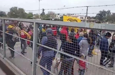 Manifestación del MIJD en supermercado generó tensión
