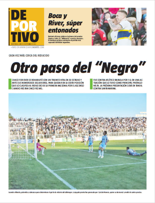 Otro paso del “Negro”