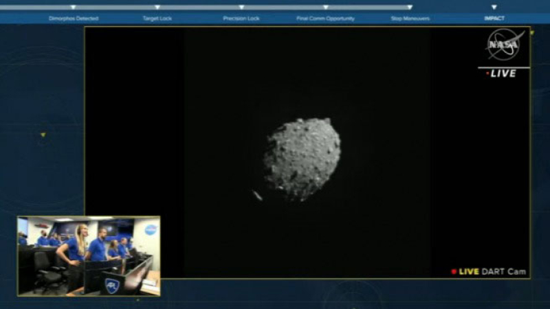 Histórico impacto de una sonda espacial contra un asteroide