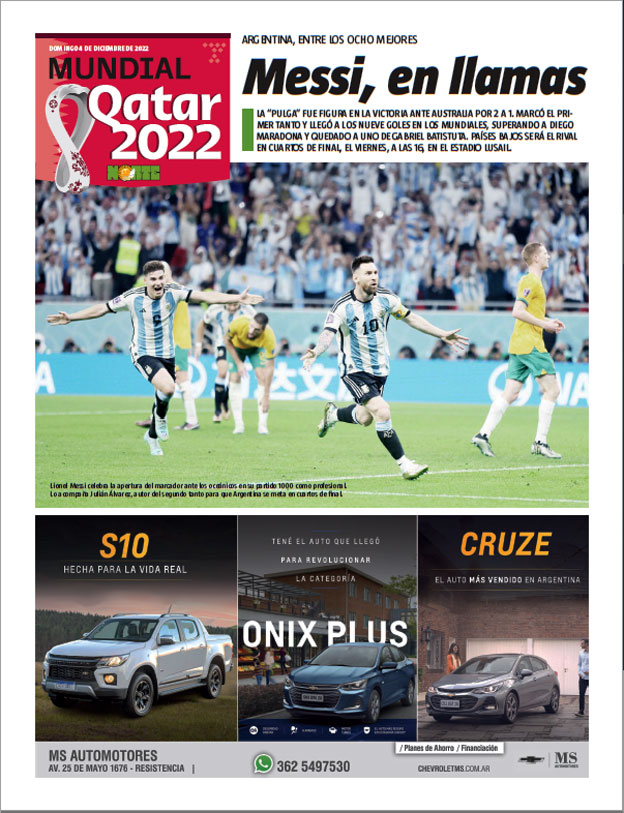 Messi, en llamas