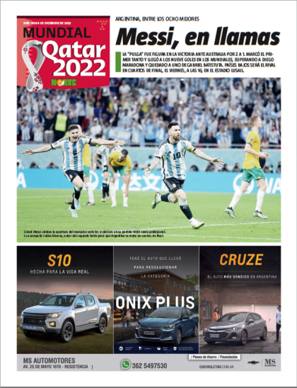 Messi, en llamas