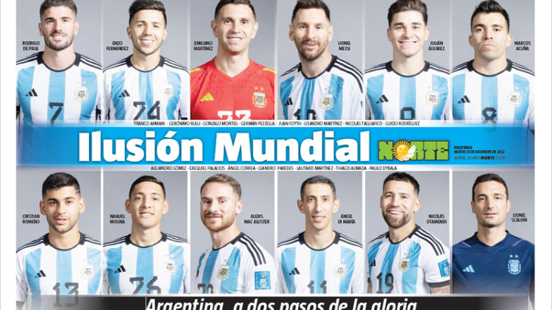 Este martes lámina de la selección con NORTE