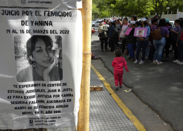 Juicio por el femicidio de Yanina Sequeira. 14-03-22. Foto: Fabián Maldonado/NORTE.