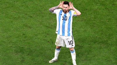 El ‘Topo Gigio’ de Messi fue estampado en un mural en San Telmo