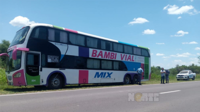 Inseguridad: motochorros interceptaron a un colectivero y lo asaltaron en plena ruta