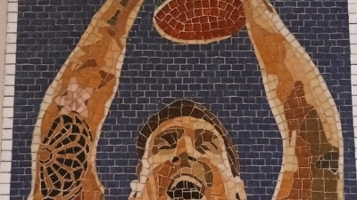El nuevo mural de Messi con la Copa