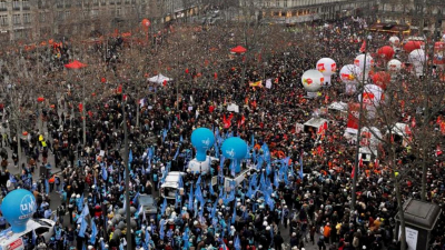 Francia: otra jornada de protestas masivas contra la suba de la edad jubilatoria