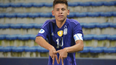 Argentina, con un imparable Echeverri, venció a Perú y se clasificó al hexagonal final del Sudamericano Sub 17