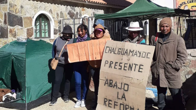 Huelga de hambre en La Quiaca contra la reforma de la Constitución de Jujuy