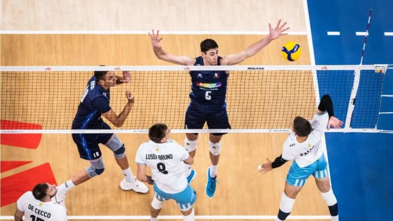 La Selección Argentina de vóley se despidió de la Nations League con una dura derrota ante Italia