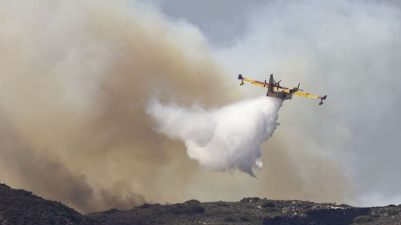Se estrelló un avión hidrante mientras combatía los incendios en Grecia