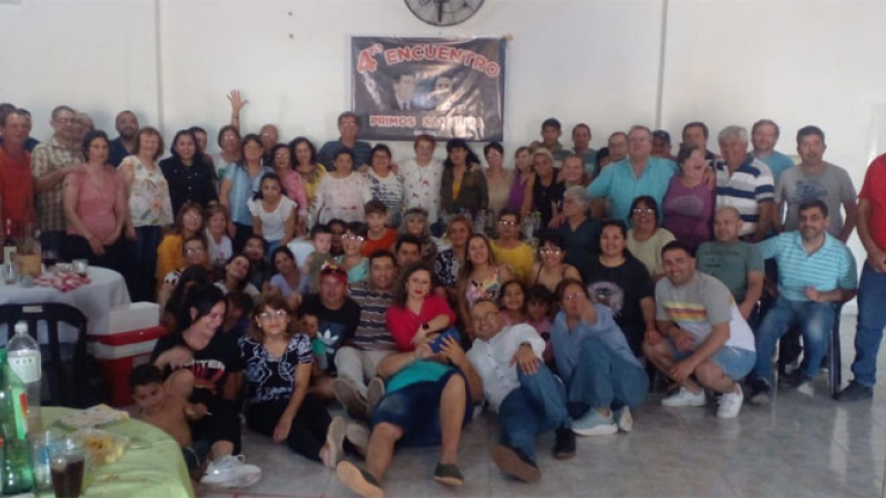 Emotivo encuentro familiar en Coronel Du Graty