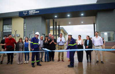 El gobernador inauguró las obras del puerto Las Palmas