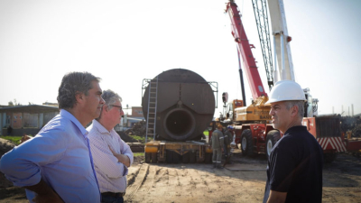 Recorrida y constatación de obras en las instalaciones de la firma Santana Textiles