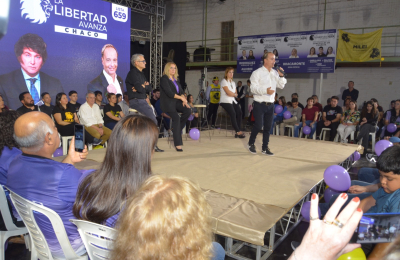 "Somos leones que venimos a decir basta al choreo" aseguró el candidato de Milei en el Chaco