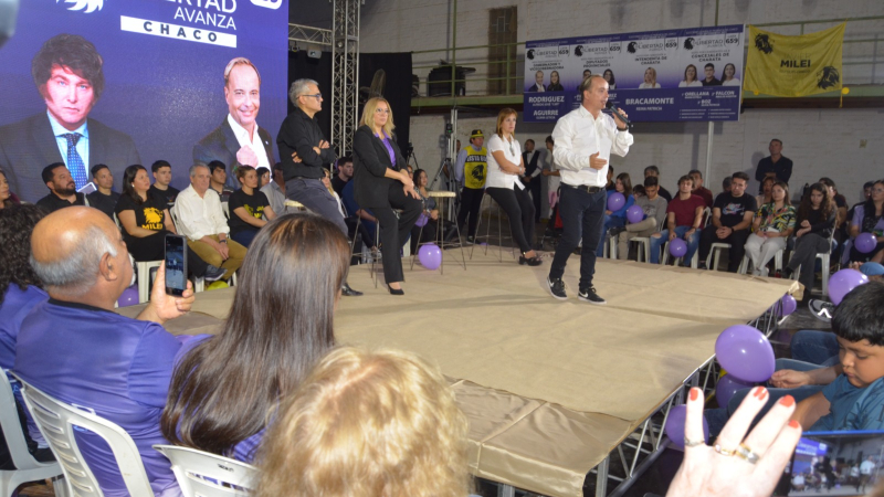 "Somos leones que venimos a decir basta al choreo" aseguró el candidato de Milei en el Chaco