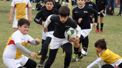 Fin de semana a puro rugby infantil en CURNE