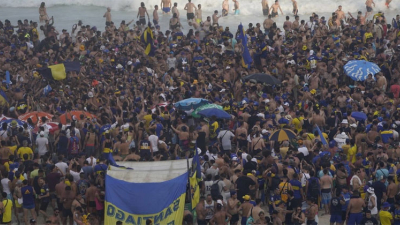 Los xeneizes coparon Copacabana