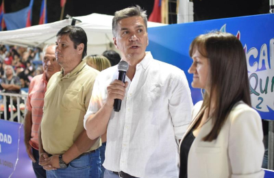 Zdero y Schneider, presentes en el inicio de carnavales en Quitilipi