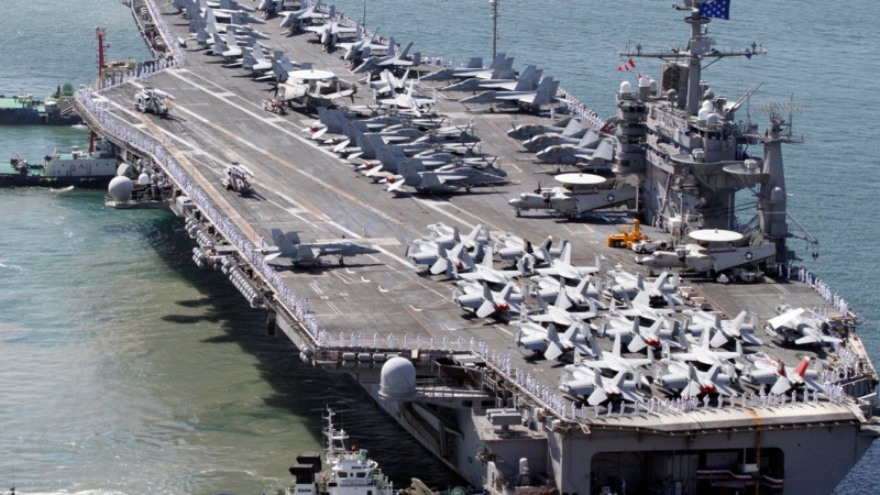 Gesto de Biden a favor de Milei: manda a la Argentina el portaaviones USS George Washington