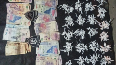 Atraparon a una adolescente con más de 300 dosis de cocaína