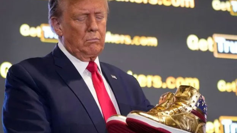 Trump lanzó su propia marca de zapatillas