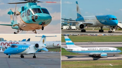 Milei le transferirá a la Fuerza Aérea su flota de aviones
