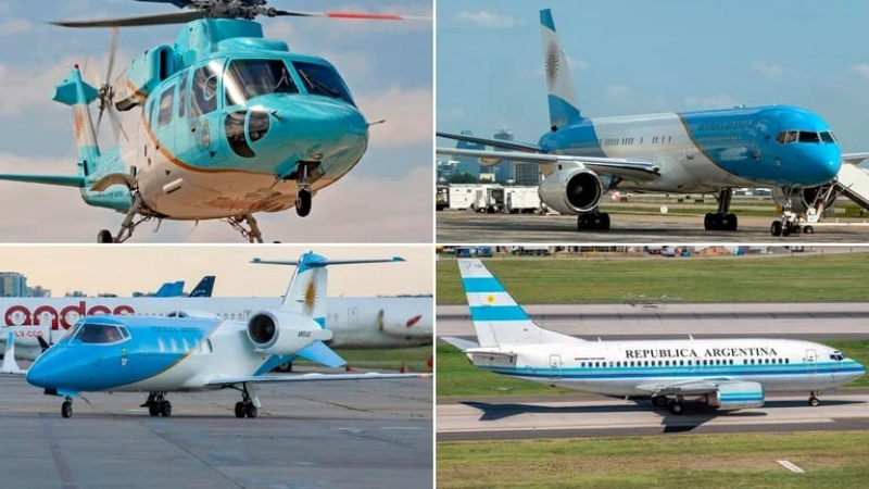 Milei le transferirá a la Fuerza Aérea su flota de aviones