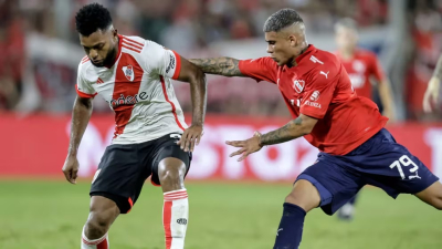 River e Independiente empataron 1-1 en un partido caliente