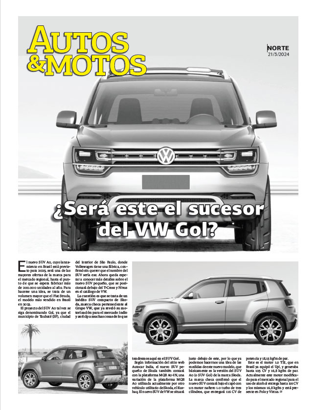 ¿Será este el sucesor del VW Gol?