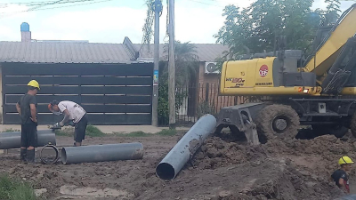 Sameep reparó cañería maestra de agua potable frente a la Cisterna Sur