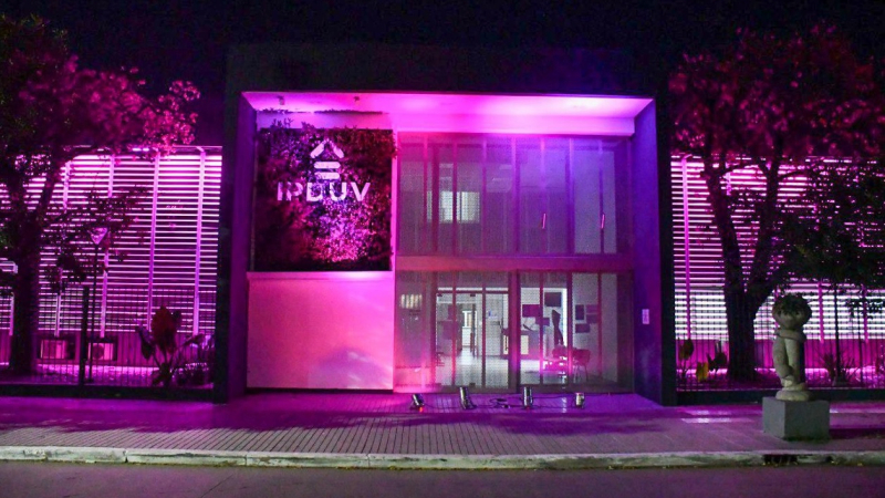 El Ipduv se iluminó de violeta para concientizar sobre la Epilepsia