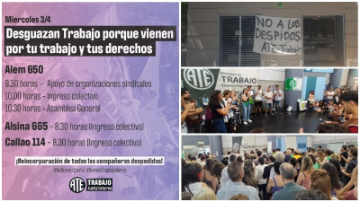 ATE profundiza medidas de fuerza