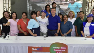 Zdero acompañó cierre de campaña de la Vacunación en las Américas