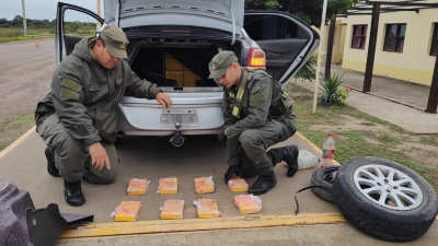 Incautan 15 kilos de cocaína camuflados en un auto que venía hacia Resistencia
