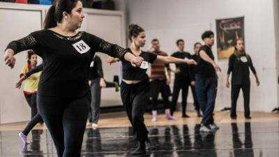 Bailarines chaqueños en la obra "Misterio impenetrable"