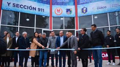 El gobernador Zdero inauguró el Centro de Monitoreo Municipal