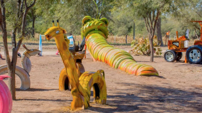 Un pequeño parque ecológico instalado en plena zona rural