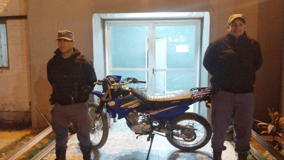 Recuperaron una moto robada hace nueve años