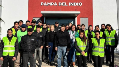 Pampa del Indio: inspectores municipales en acción
