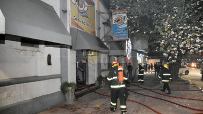 Incendio de gran magnitud en un reconocido gimnasio del centro de Resistencia