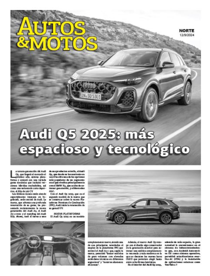 Audi Q5 2025: más espacio y tecnológico
