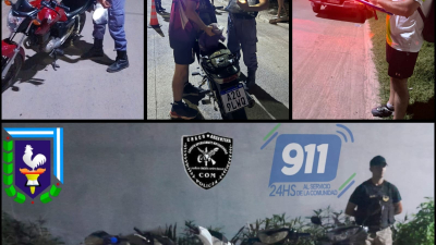 Secuestran droga y 22 motocicletas durante operativo de prevención