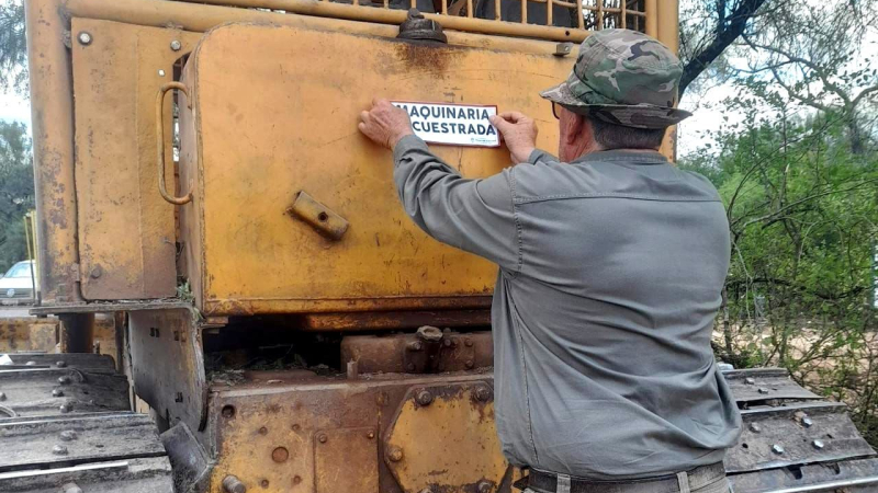 En lo que va del año, el gobierno secuestró más de 50 topadoras por desmontes ilegales