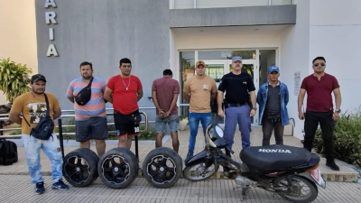 Un adolescente fue detenido cuando intentaba vender ruedas robadas