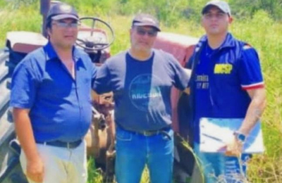 Productor agradece por el hallazgo del tractor sustraído en colonia La Matanza