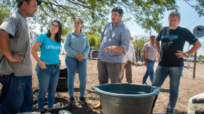 Relevamientos en territorio de equipos del gobierno junto con Unicef