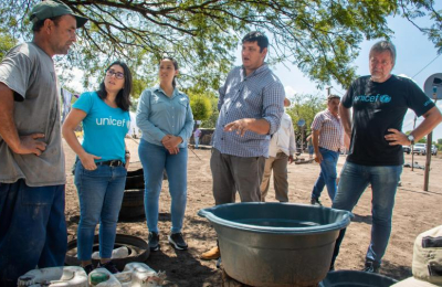 Relevamientos en territorio de equipos del gobierno junto con Unicef