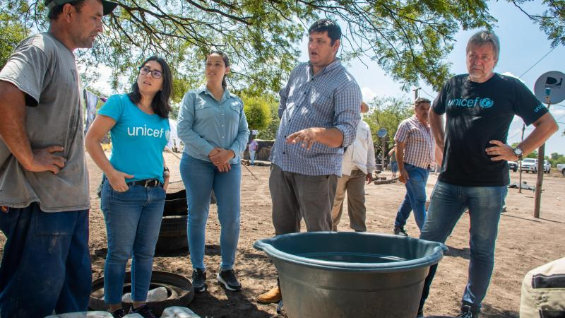 Relevamientos en territorio de equipos del gobierno junto con Unicef