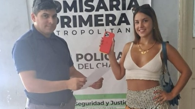 Efectivos lograron que un celular vuelva a manos de su dueña en pocos minutos